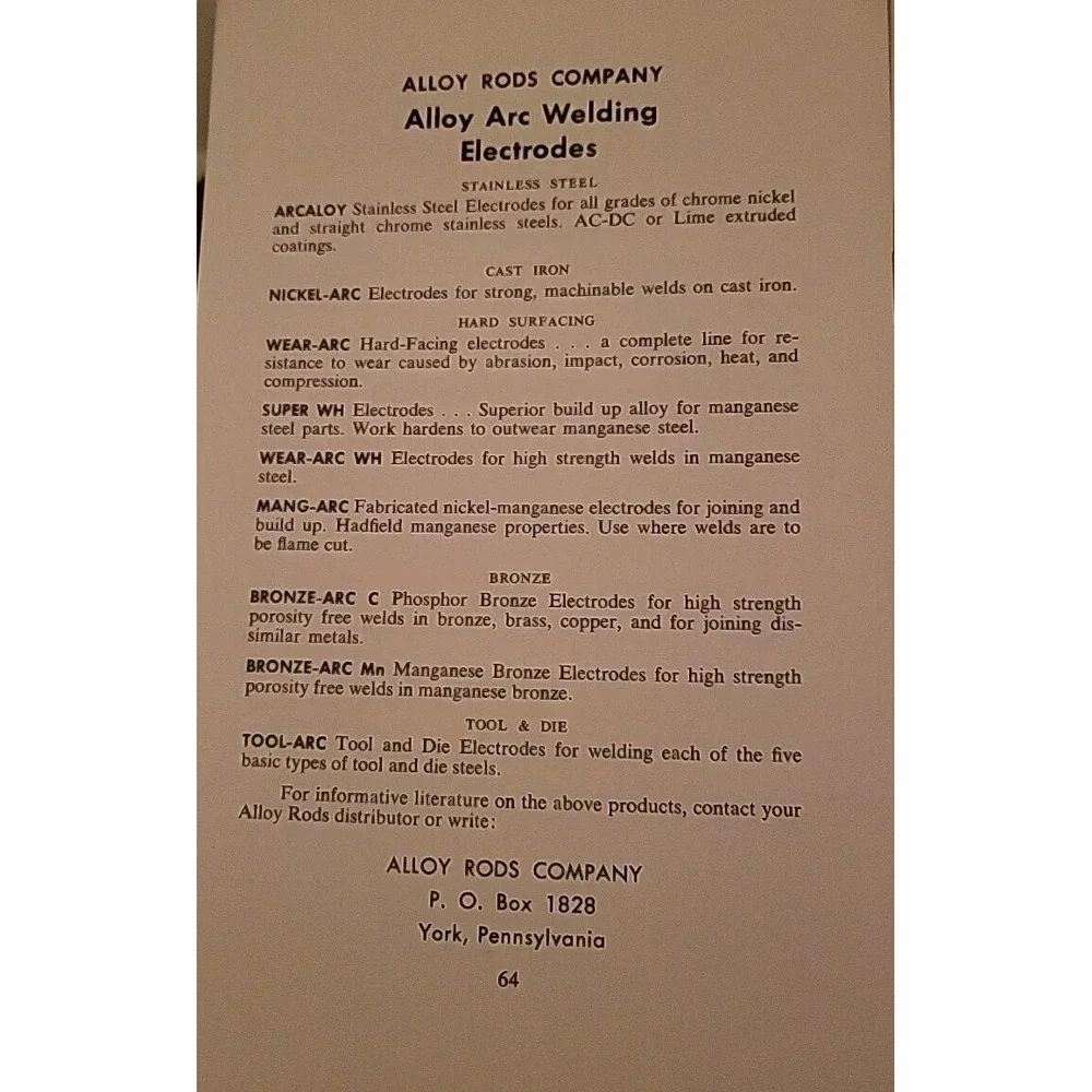 Handbook For Welding Low Alloy High Strength Steels by‎ Alloy Rods Company 1956